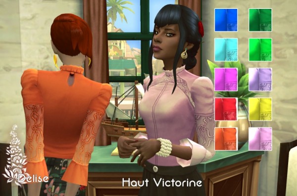  Sims Artists: Victorine Top
