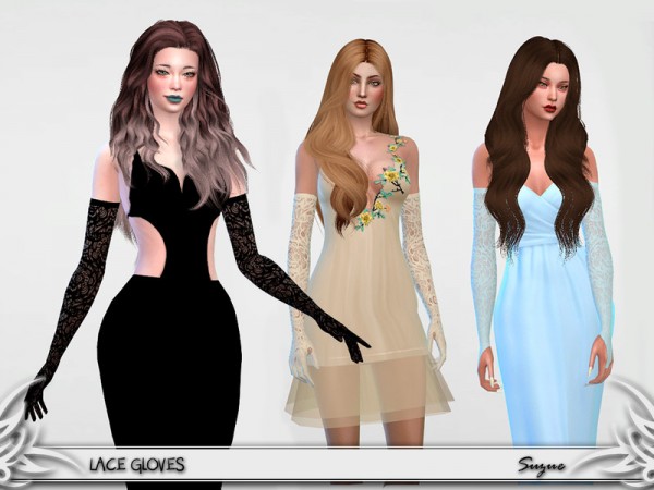  The Sims Resource: Lace Gloves by Suzue