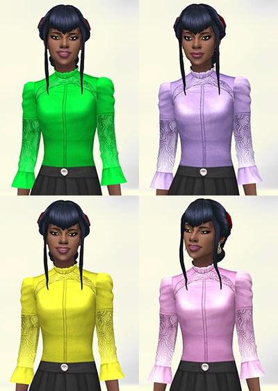  Sims Artists: Victorine Top