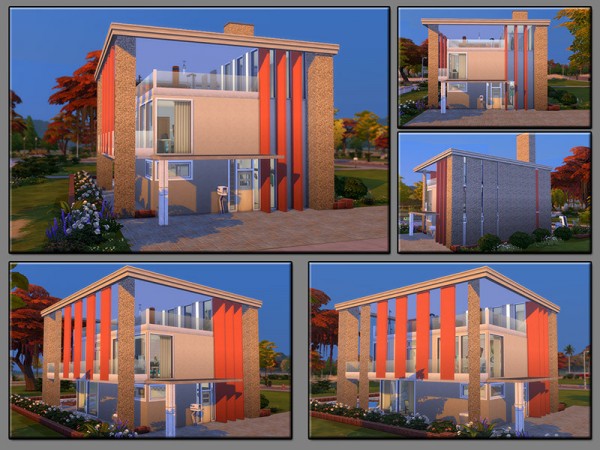  The Sims Resource: Square Base House by matomibotaki