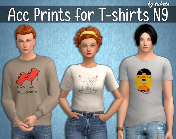  Tukete: Acc Prints for T shirts part 9