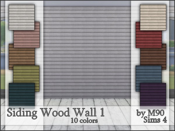  The Sims Resource: Siding Wood Wall 1 by Mircia90