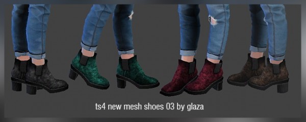 All by Glaza: Shoes 03 • Sims 4 Downloads