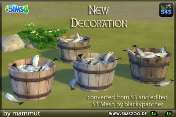  Blackys Sims 4 Zoo: Fish bucket by mammut