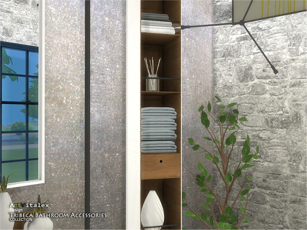  The Sims Resource: Tribeca Bathroom Accessories by ArtVitalex
