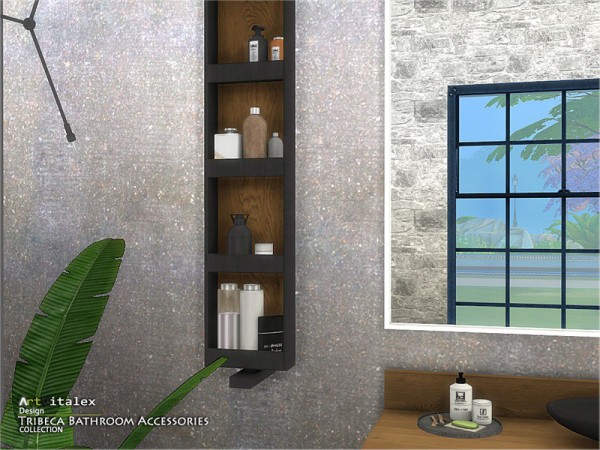  The Sims Resource: Tribeca Bathroom Accessories by ArtVitalex