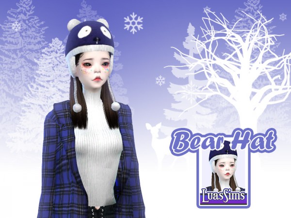  The Sims Resource: Bear Hat by Luas Sims