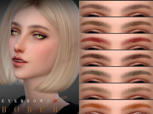  The Sims Resource: Eyebrows 19 by Bobur3