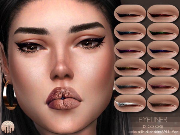  The Sims Resource: Eyeliner BS05 by busra tr