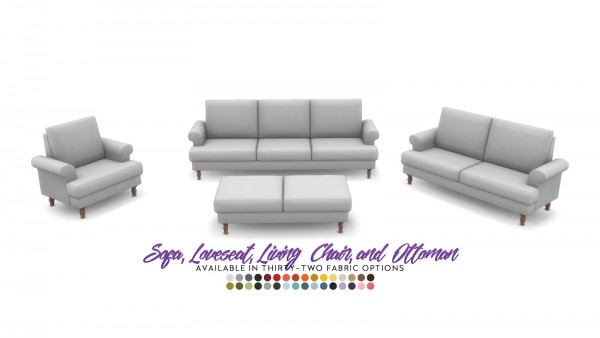  Simsational designs: Iris Seating   Country Style Comfort Set