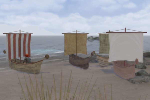  Blackys Sims 4 Zoo: Viking boat Sail by mammut