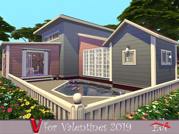  The Sims Resource: V for Valentines 2019 by evi