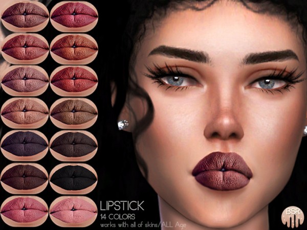  The Sims Resource: Matte Lipstick BM12 by busra tr