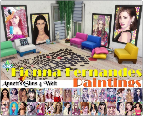  Annett`s Sims 4 Welt: Fionna Fernandes Paintings