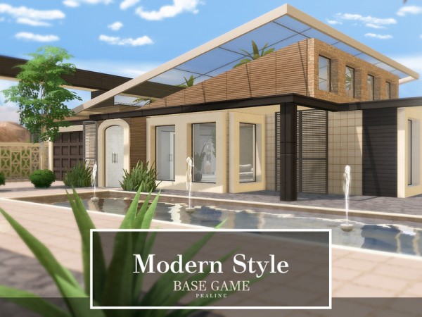  The Sims Resource: Modern Style Home by Pralinesims