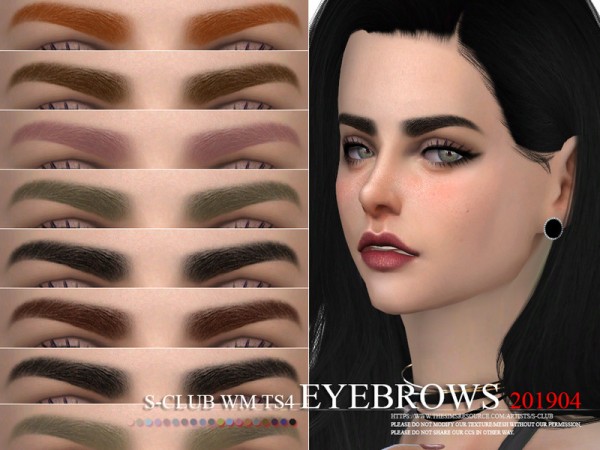  The Sims Resource: Eyebrows 201904 by S club