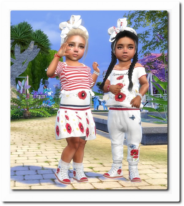  Sims4 boutique: Designer Romantic Set for little Girlis