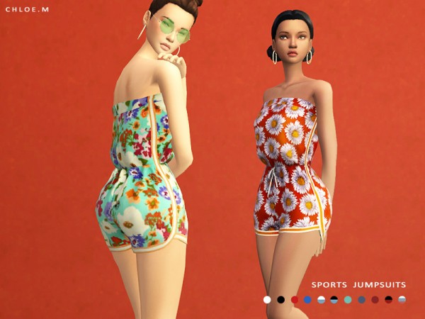  The Sims Resource: Sports Jumpsuits by ChloeMMM