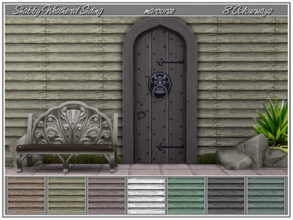  The Sims Resource: Shabby Weathered Siding by marcorse