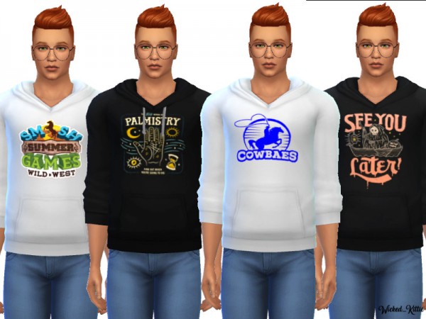  The Sims Resource: Cool Hoodies by Wicked Kittie