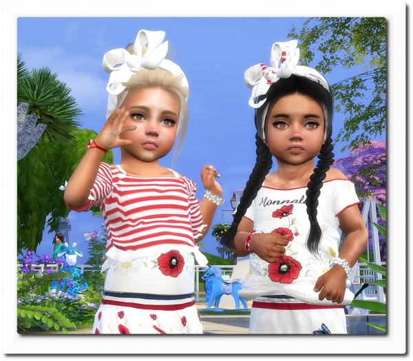  Sims4 boutique: Designer Romantic Set for little Girlis