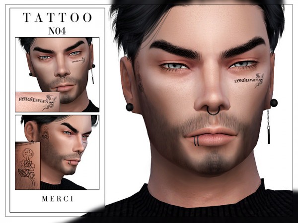  The Sims Resource: Tattoo N04 by Merci