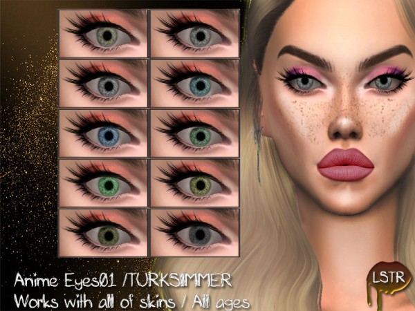  The Sims Resource: Anime Eyes 01 by turksimmer