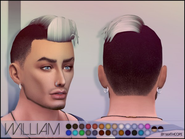  Sims Studio: William Hairstyle by Mathcope