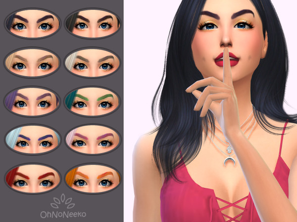  The Sims Resource: Irelia Brows by OhNoNeeko