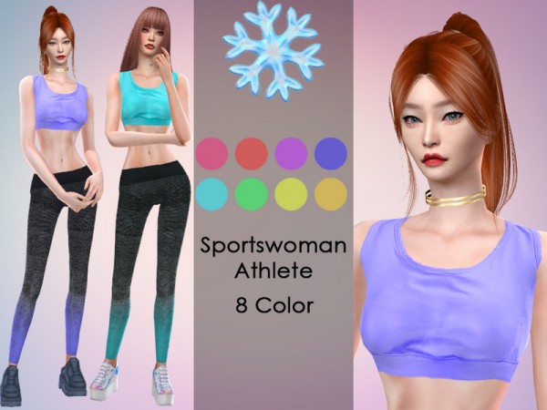  The Sims Resource: Sportswoman Athlete by Lisaminicatsims