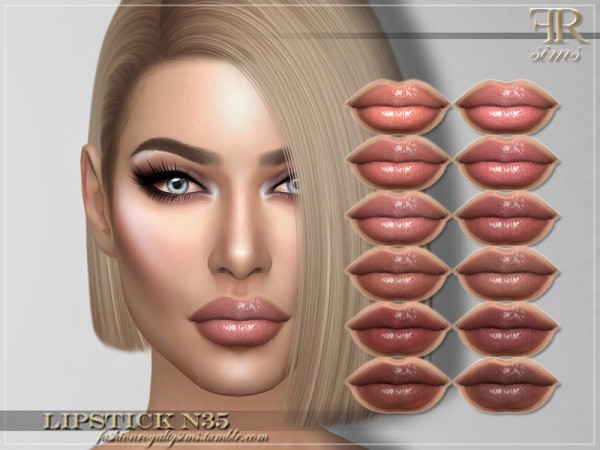  The Sims Resource: Lipstick N35 by Fashion Royalty Sims