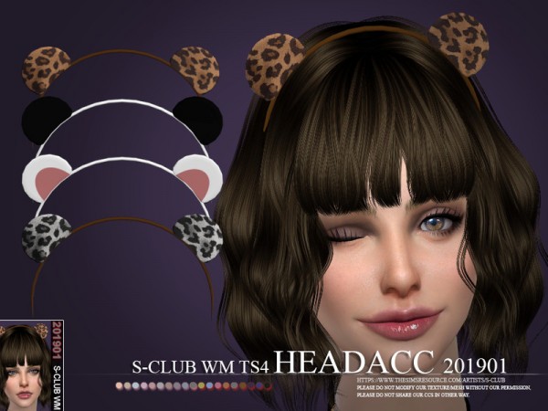 The Sims Resource: Headacc 201901 by S Club