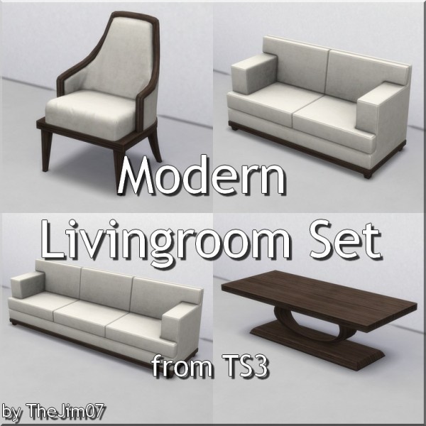  Mod The Sims: Modern Livingroom Set by TheJim07