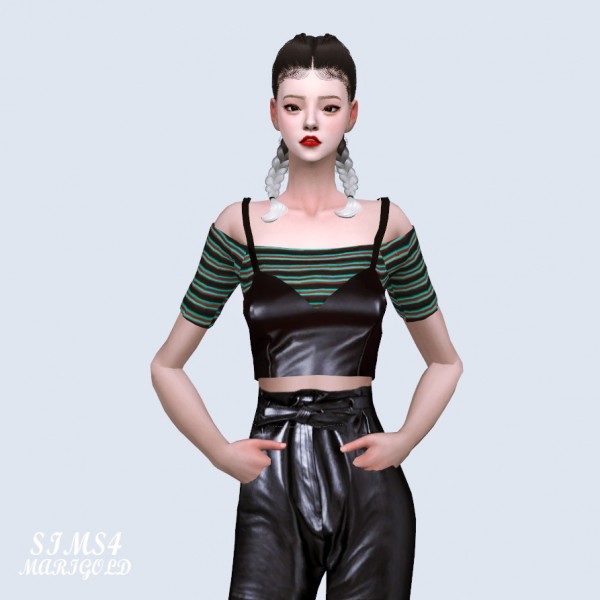  SIMS4 Marigold: MM Off Shoulder With Bustier
