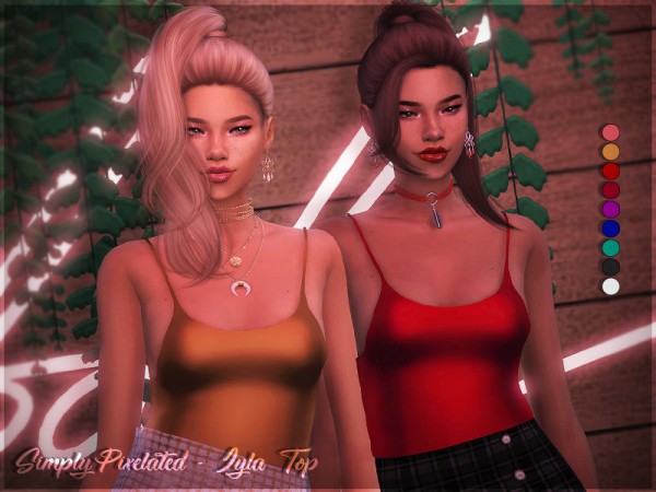  The Sims Resource: Iyla Top by SimplyPixelated