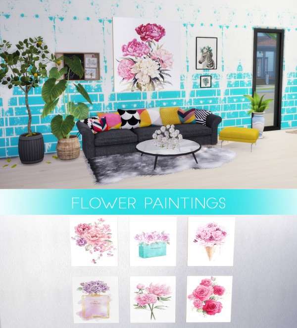  Kenzar Sims: Flower Paintings