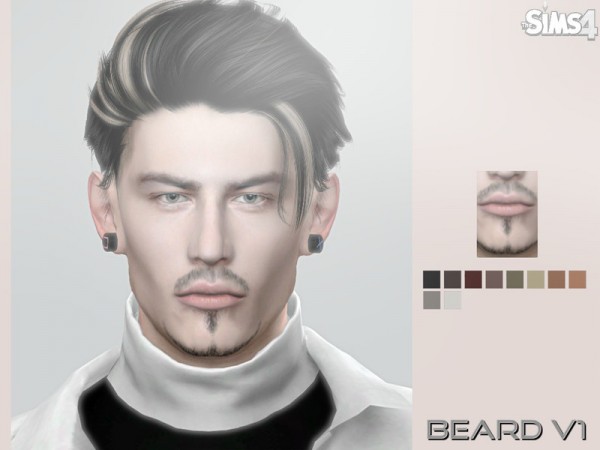  The Sims Resource: Male Beard V1 by aesthetic sims4