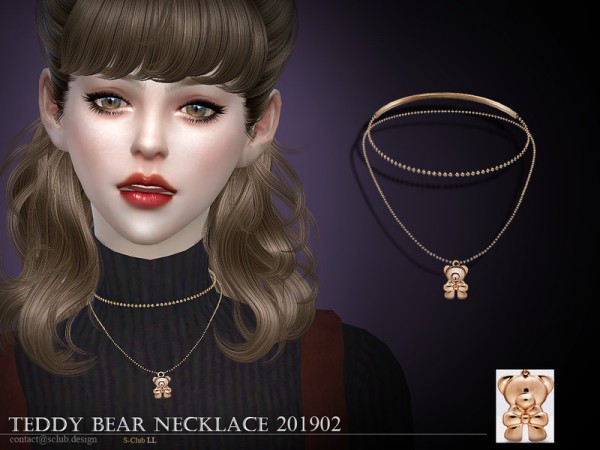  The Sims Resource: Necklace 201902 by S Club