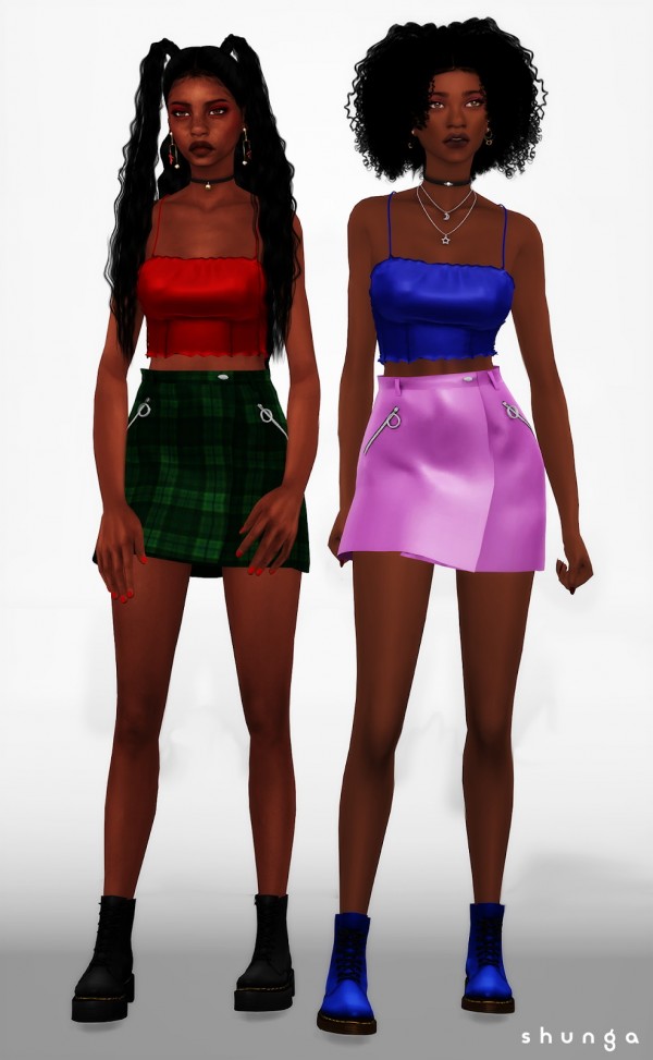  Shunga: Becca Top and Clue Mini Skirt