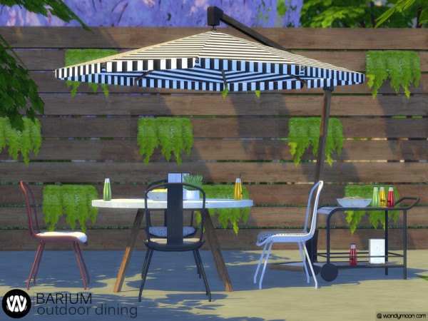  The Sims Resource: Barium Outdoor Dining by wondymoon