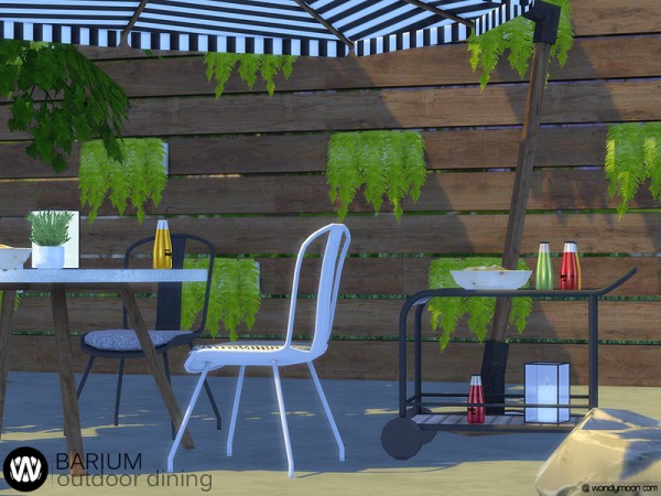  The Sims Resource: Barium Outdoor Dining by wondymoon