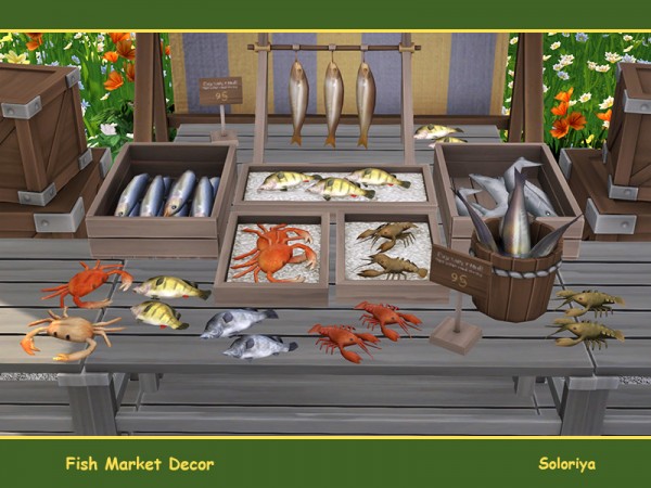  The Sims Resource: Fish Market Decor by soloriya