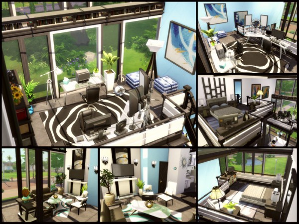 The Sims Resource: Sleek House by sparky