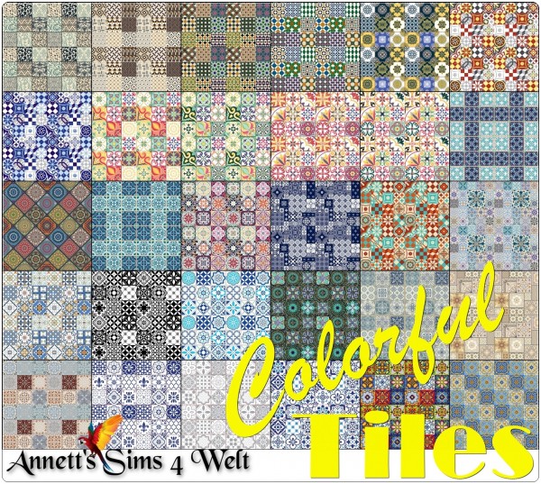  Annett`s Sims 4 Welt: Colorful Tiles