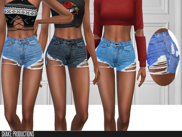  The Sims Resource: 244   Denim Shorts by ShakeProductions