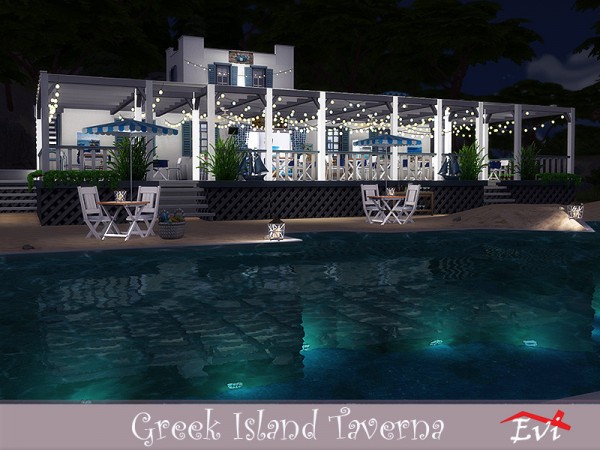  The Sims Resource: Greek Island Taverna by evi