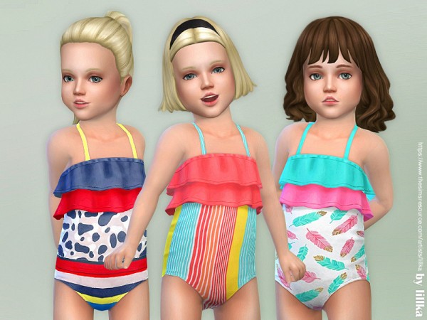  The Sims Resource: Toddler Swimsuit P06 by lillka