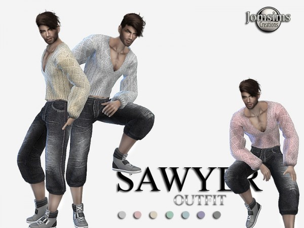  The Sims Resource: Sawyer outfit by jomsims