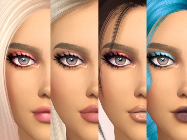  The Sims Resource: Sakura Eyeshadow by nirarin