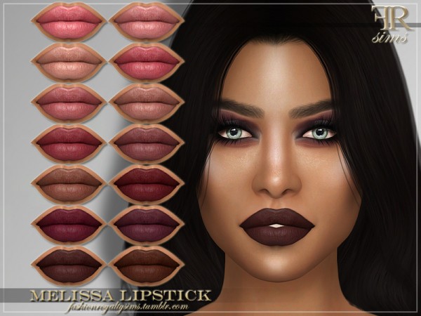  The Sims Resource: Melissa Lipstick by FashionRoyaltySims